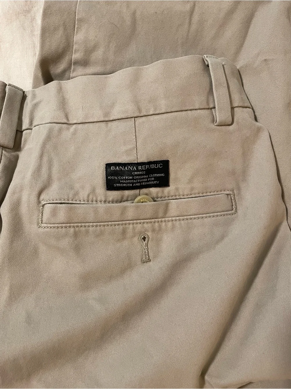 Banana Republic Aiden Men’s Chino Pants Khaki 30x32 100% Cotton